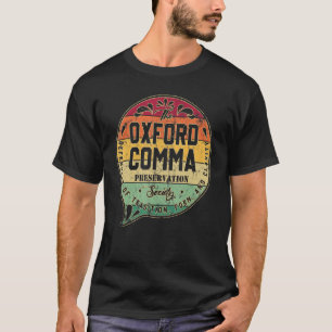 Camiseta Dicionário Oxford Comma Preserve Society V