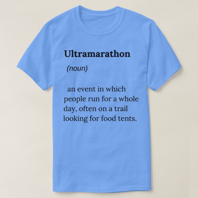 CAMISETA DICIONÁRIO ULTRAMARATHON (Frente do Design)