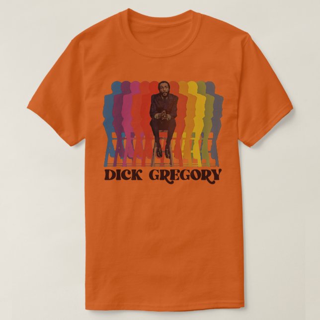 Camiseta Dick Gregory Fade Tribute (Frente do Design)