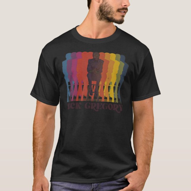 Camiseta Dick Gregory Fade Tribute Art Gift Essential  (Frente)