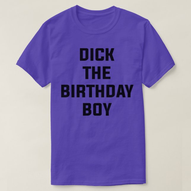 Camiseta Dick, o menino de aniversário (Frente do Design)
