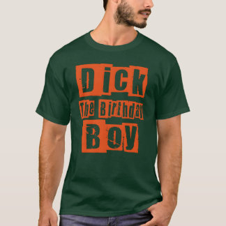 Camiseta dick o menino do aniversário família