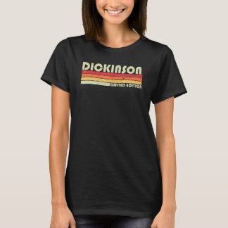 Camiseta Dickinson Surname Retro Vintage 80s Aniversário Re
