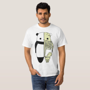 Camiseta Dicotomia do Panda: O Vivo e os Ossos