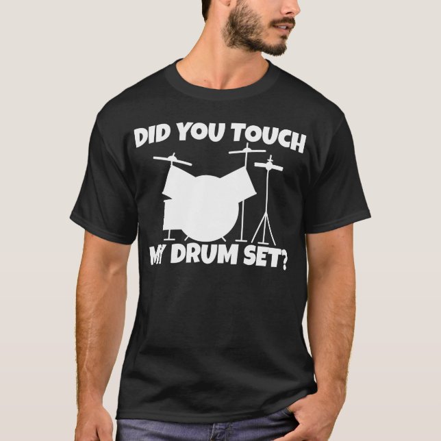 Camiseta Did Yououch My Drum Set retro family (Frente)