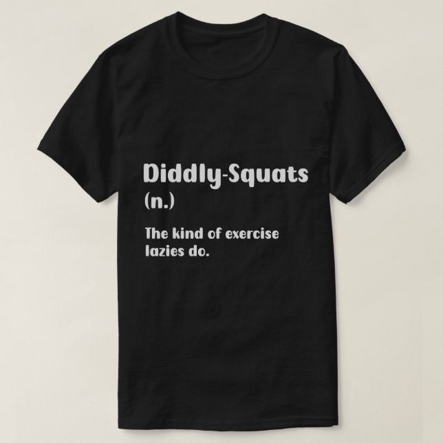 Camiseta Diddly-Squats para a Vitória (Frente do Design)