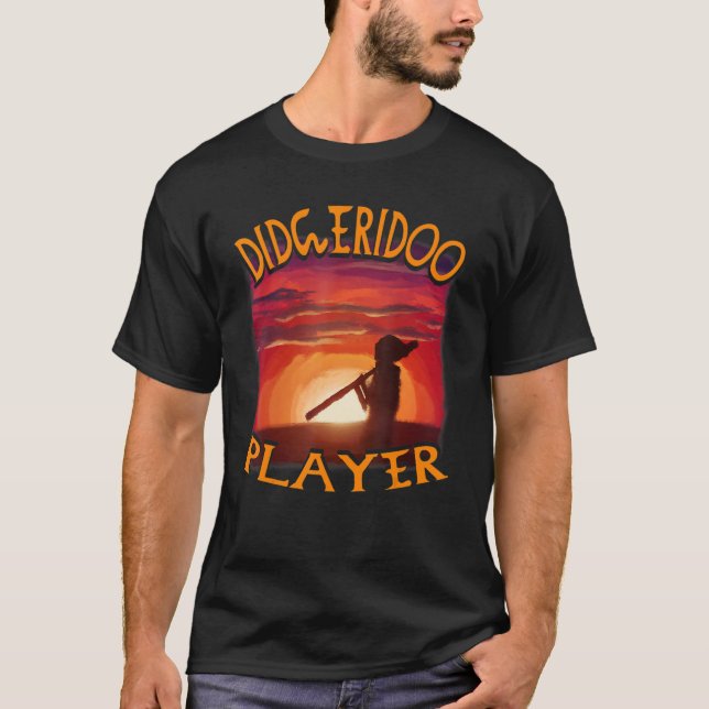 Camiseta Didgeridoo Player Sunset Didgeridoo Player (Frente)
