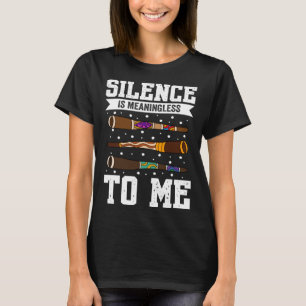 Camiseta Didgeridoo Silence Não Tem Significado Para Mim