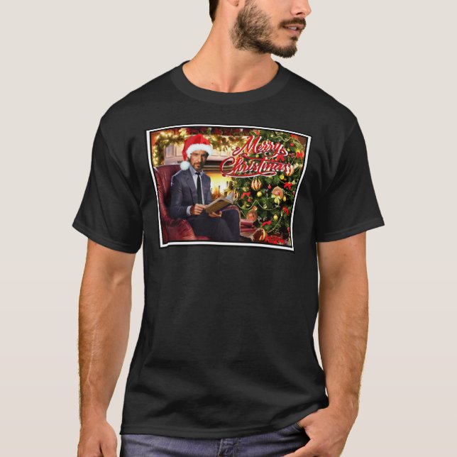 Camiseta Die Hard Hans Gruber Merry Christmas Classic T-Shi (Frente)