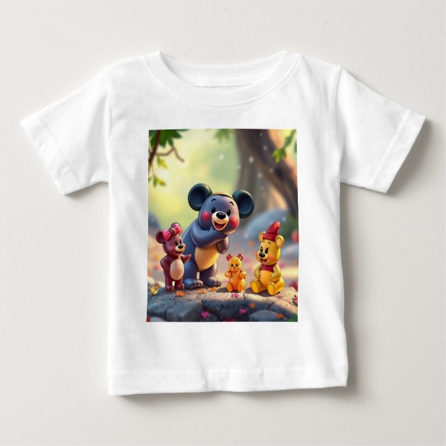 Camiseta „Die Zauberbärchen – Hüter des Glitzerwalds“ (Frente)