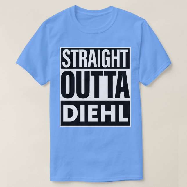 Camiseta Diehl Name Hetero Outta Diehl (Frente do Design)