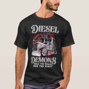 Camiseta Diesel Demons Governam A Estrada Dirigir O Caminhã