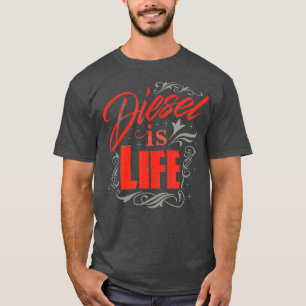 Camiseta Diesel é Life Turbo Diesels Caminhões Rolam Carvão