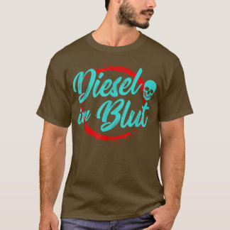 Camiseta Diesel In Blood Truck Trucker Motor Driver Mechani
