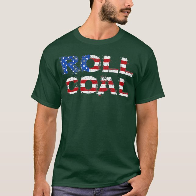 Camiseta Diesel Roll Coal EUA Flag Turbo Diesels Power (Frente)