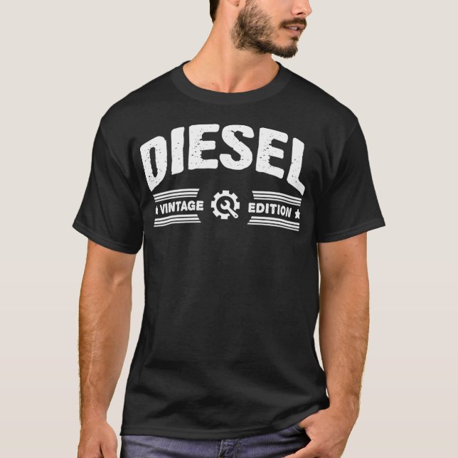 Camiseta Diesel Vintage Edition - Caixa de velocidades retr (Frente)