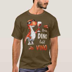 Camiseta Dieser Dino Liebt Vino Weinliebhaber