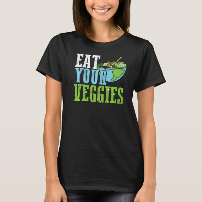 Camiseta Dieta à base de plantas come mais vegetais vegetar (Frente)