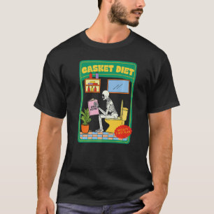 Camiseta Dieta Caixão Receitas Veganas Plano de 3 Passos de