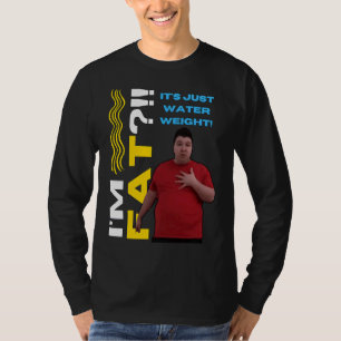 Camiseta Dieta de Água de Peso Gordura Nikocado Abacate Mem
