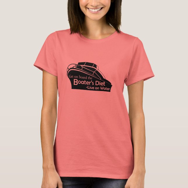 Camiseta Dieta de Boater - branca (Frente)