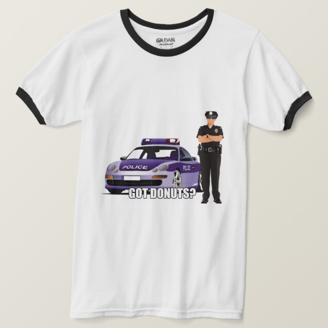 Camiseta Dieta de policial (Frente do Design)