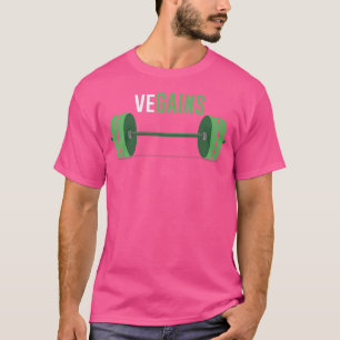 Camiseta Dieta Vegana Engraçada de Vegains Levantamento de