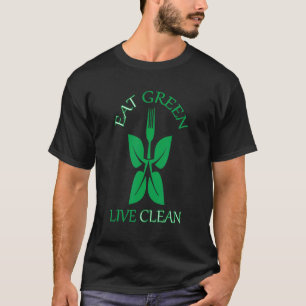Camiseta Dieta Vegana Legumes Animais Cuidado Coma Verde Vi