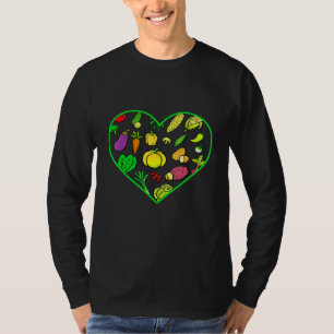 Camiseta Dieta Vegetal De Coração Vegan Sem Fábrica De Carn