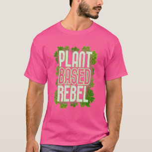 Camiseta Dieta Vegetariana Vegana à Base de Plantas Veganis