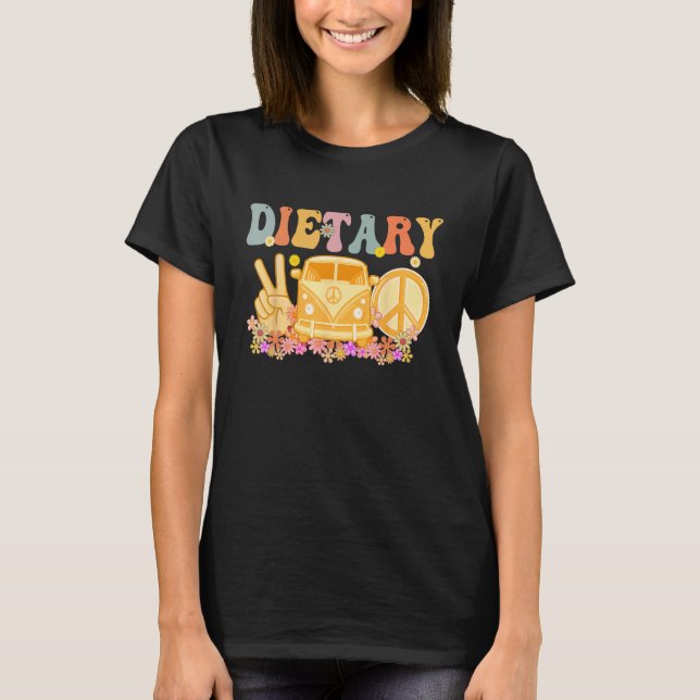 Camiseta Dietary Week Groovy Appreciation Day For Women (Frente)