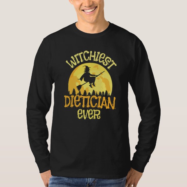 Camiseta Dietician Witch Halloween Humor (Frente)