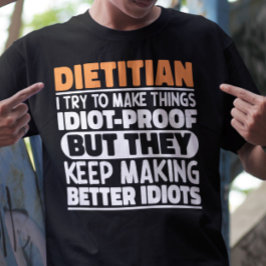Camiseta Dieticiano Tento Fazer Coisas Engraçadas