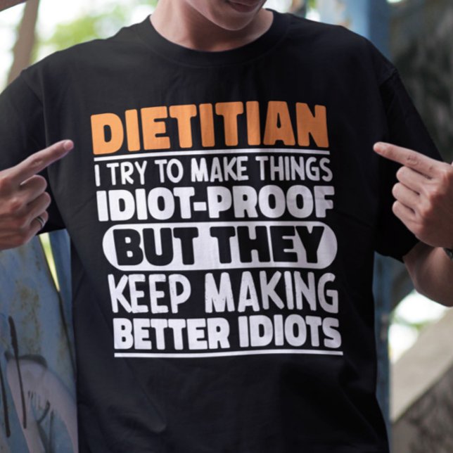 Camiseta Dieticiano Tento Fazer Coisas Engraçadas (Criador carregado)