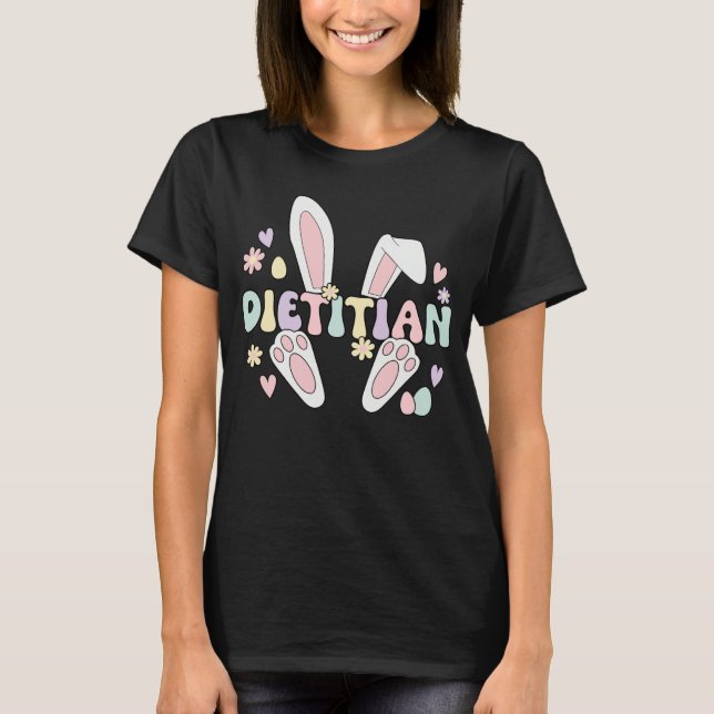 Camiseta Dietitian Easter Bunny Dietetics Easter Day (Frente)