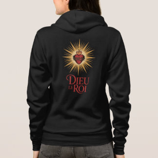 Camiseta Dieu Le Roi Catholic Monarchist Sacred Heart Zip U