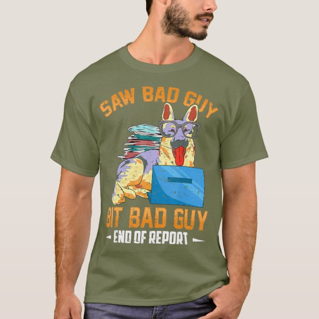 Camiseta Dif Ideas Shepherd K9 Cão Militar da Polícia (Frente)