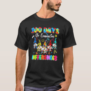 Camiseta Diferenças do 100º Dia Chá do Gnome de 100 Dias de
