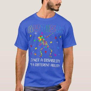 Camiseta Diferente capacidade sem deficiência Dabbing Skele