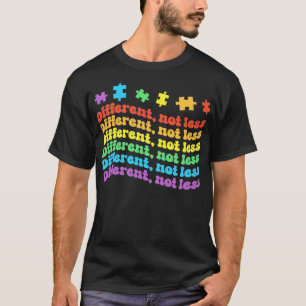 Camiseta Diferente não menos consciência de Quebra-cabeça d