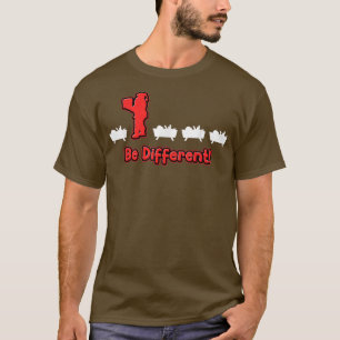 Camiseta diferente seja Christkind é diferente Papais noeis