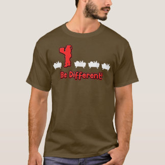 Camiseta diferente seja Christkind é diferente Papais noeis