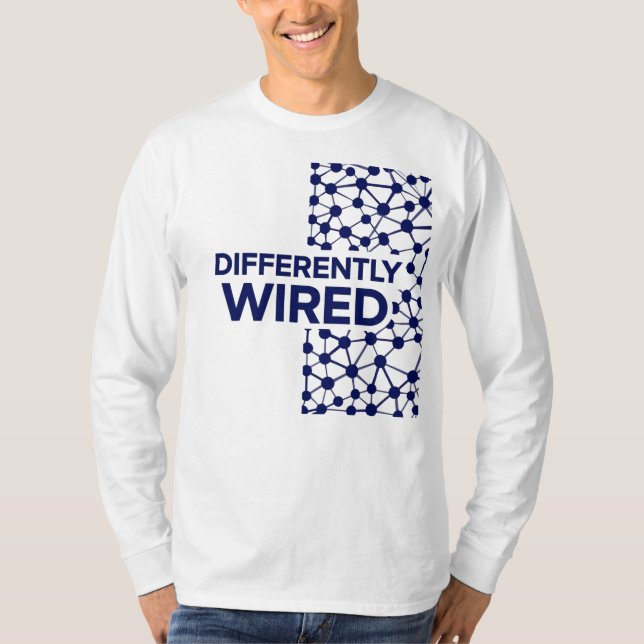 Camiseta Diferentemente Conectado – Mês de Conscientização  (Frente)