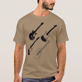 Camiseta Diferentes Notas Musicais De Instrumentos Musicais