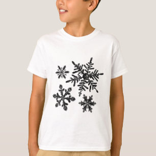 Camiseta Diferentes Tipos De Neve Flocos De Neve Cristal