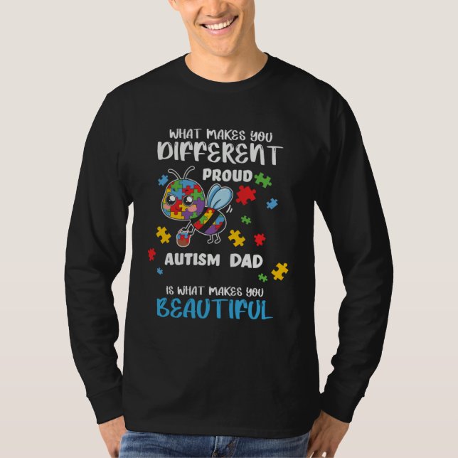 Camiseta Different Is What Make You Beautiful Proud Autism  (Frente)
