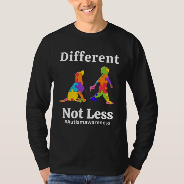 Camiseta Different Not Less Autism Awareness Acceptance Wom (Frente)