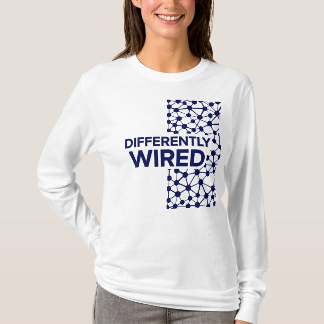 Camiseta Differentemente Ligado – Mês de Conscientização do (Frente)