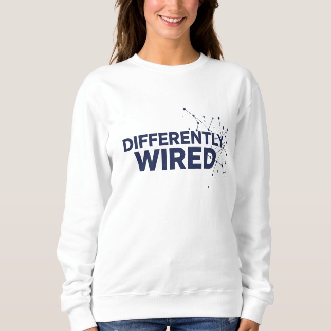 Camiseta Differently Wired – Autism Awareness Month Blue  (Frente)
