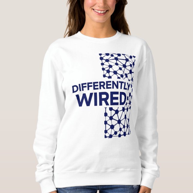 Camiseta Differently Wired – Autism Awareness Month Blue (Frente)